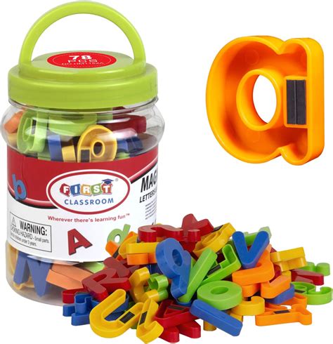 Amazon.com: EduKid Toys ABC Magnets - 109 Magnetic Alphabet Letters ...