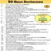 make 50 sentence with noun and articles - Brainly.in