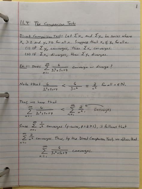 Image result for Comparison Test Math