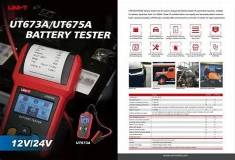 Battery Testers - UNI-T UT675A Battery Tester With In Built Printer ...