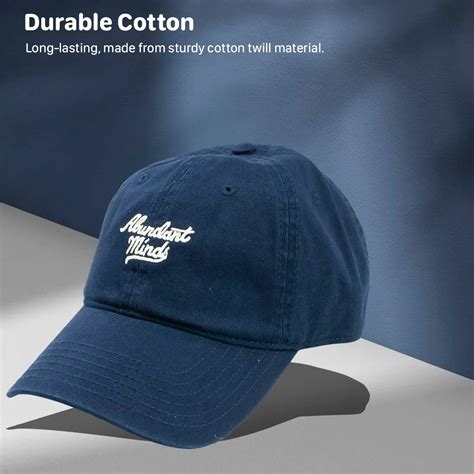 Embroidery Baseball Cap (Navy) - Sophie's Online Shopping
