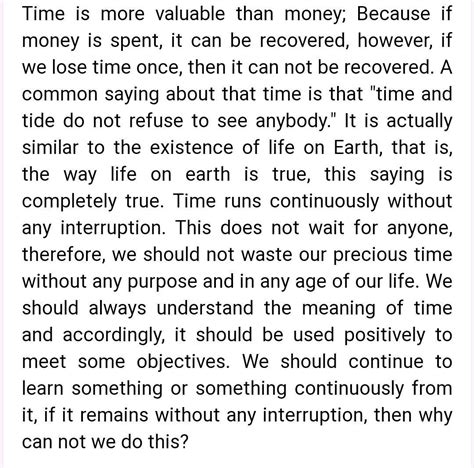 time waste is life waste essay in 1000 words - Brainly.in