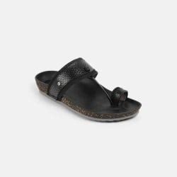 Buy Mochi Men Black Ethnic Kolhapuris Online | SKU: 16-1261-11-39 ...