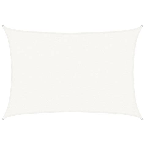 Żagiel przeciwsłoneczny HDPE biały 2,5 x 4 m, prostokątny, odporny na ...