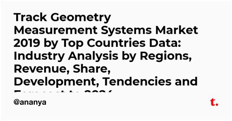 Track Geometry Measurement Systems Market 2019 by Top Countries Data ...