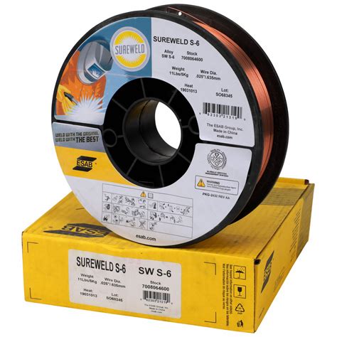 ESAB, Mild Steel, ER70S-6, MIG Welding Wire - 786ZY4|7008082000 - Grainger