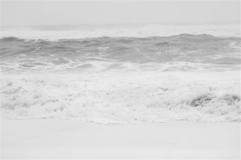Water wave at storm disaster monochrome landscape photo | Premium Photo