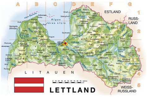 Detailed topographical map of Latvia. Latvia detailed topographical map | Vidiani.com | Maps of ...