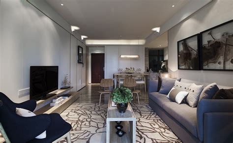 绵阳120平房子客厅灰色沙发装修效果图_别墅设计图