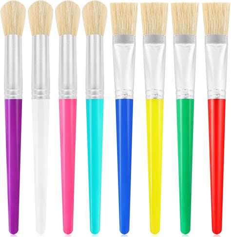 Amazon.com: 10Pcs Paint Brushes for Pumpkin Painting, Anezus Kids Paint Brushes Classroom ...