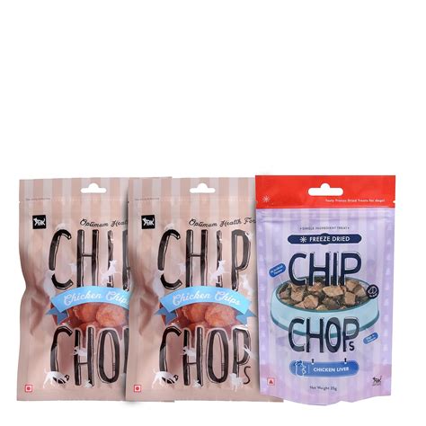 Buy Chip Chops Combo of 1 Freeze-Dried Single Ingredients Chicken Liver ...