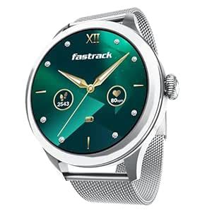 Fastrack Noir Pro 1.19" Super AMOLED Metal Smart Watch with 1000 Nits ...
