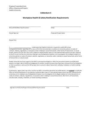 Fillable Online Proposal Transmittal Form (PTF) Fax Email Print - pdfFiller