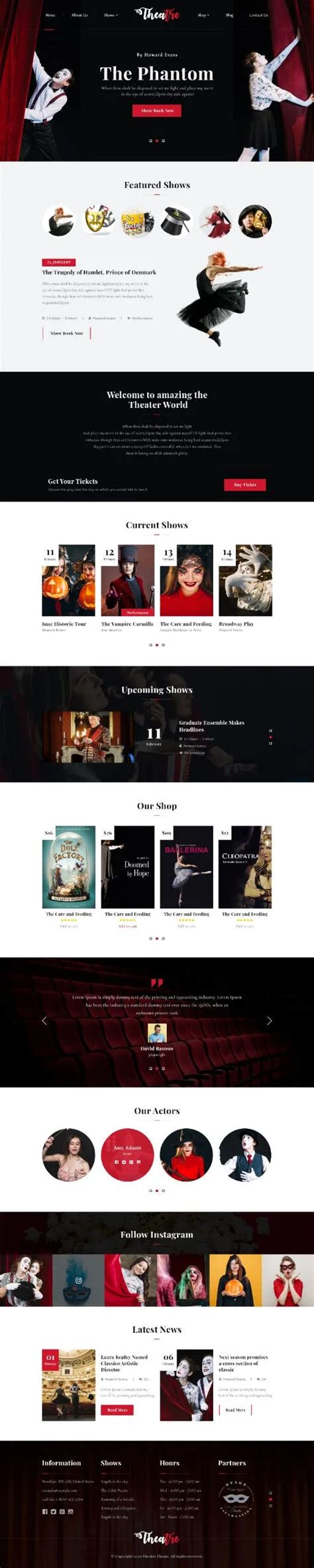 Theatre WordPress Theme for Theatrical Website Owners.