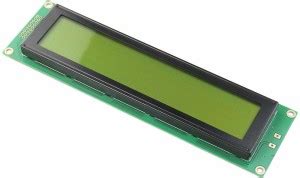 Homeitt JHD 40 x 4 LCD display with Dot Matrix Alphanumeric in Yellow ...