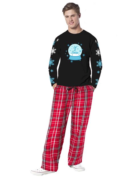 Matching Family Christmas Pajamas Men's Let It Snow 2-Piece Pajama Set ...