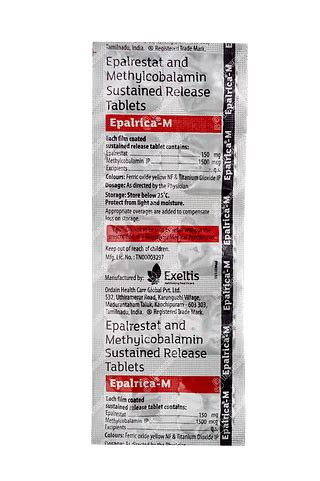 Epalrica M 150 Mg1500mcg Tablet 10 - Uses, Side Effects, Dosage, Price ...
