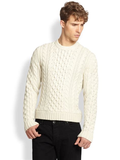 Cable Knit Sweater Mens Outfit at Sandra Madrigal blog