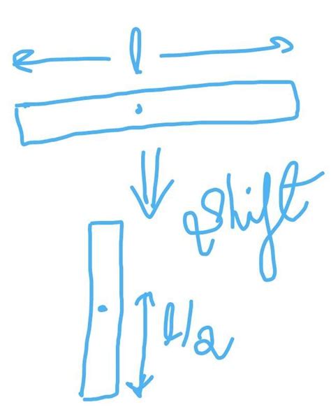 A uniform rod of length 4m and mass 20kg is lying horizontal on the ...