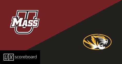 UMass (6) vs Missouri (42) · Sep 27, 2025 · NCAAF Scores | uxscoreboard