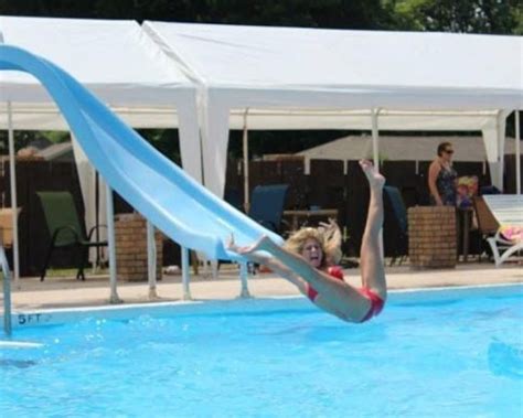 Image result for Pool Slide Fails