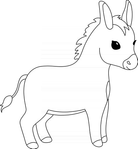 Christmas Donkey Coloring Pages at Donald Gaillard blog