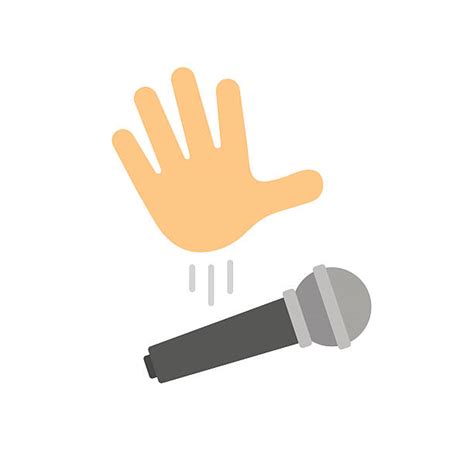 Mic Drop Emoji stock vectors - iStock