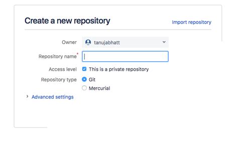 Image result for Bitbucket Create Repository