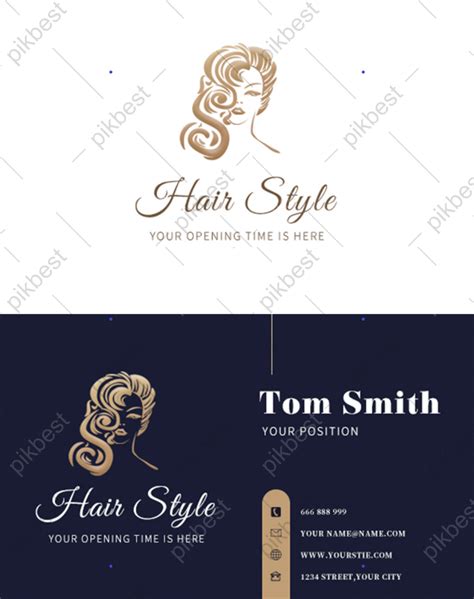 Hair Salon Business Card Design 的图像结果