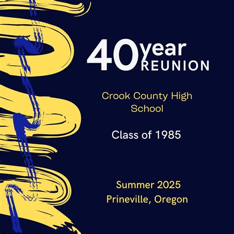 CCHS Class of 1985 40 Year Reunion, Prineville Golf Club, 1 August to 2 ...