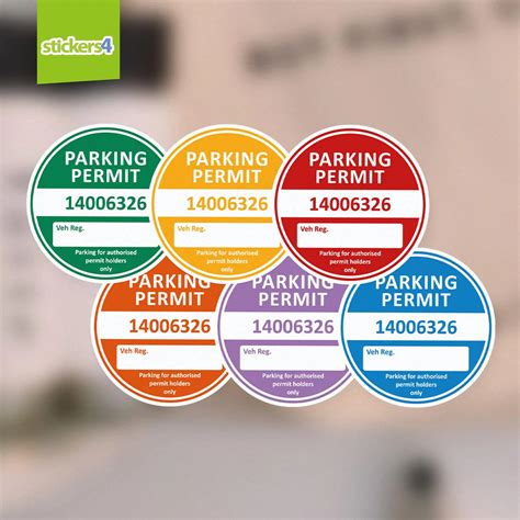 Parking Permit Window Sticker