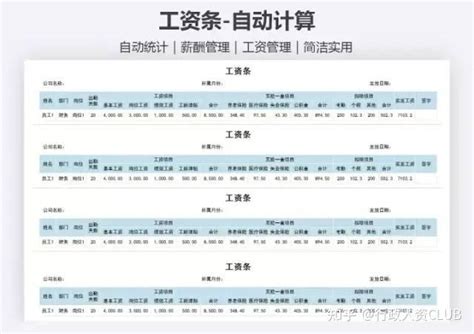 2021年工资表-自动生成工资条-Excel表格-工图网