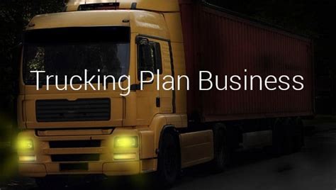 Trucking Company Business Plan 的图像结果