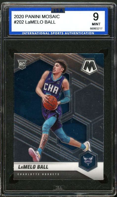 LaMelo Ball Rookie Card 2020-21 Panini Mosaic #202 ISA 9 MINT - Walmart.com