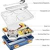 TEC TAVAKKAL 4 Compartment Leak Proof BPA Free Stainless Steel Lunch ...