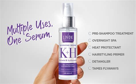 Buy Livon Professional Hydrating Serum for Women & Men | With Keratin ...