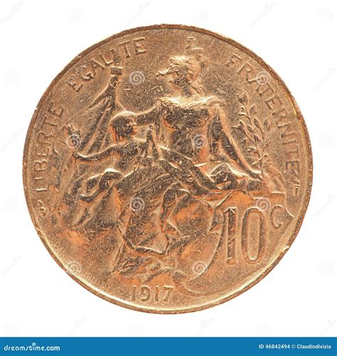 Old French coin stock photo. Image of white, finance - 46842494