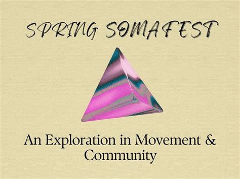 Spring SOMAFEST | An Exploration in Movement & Community, 1991 S 1100 E ...