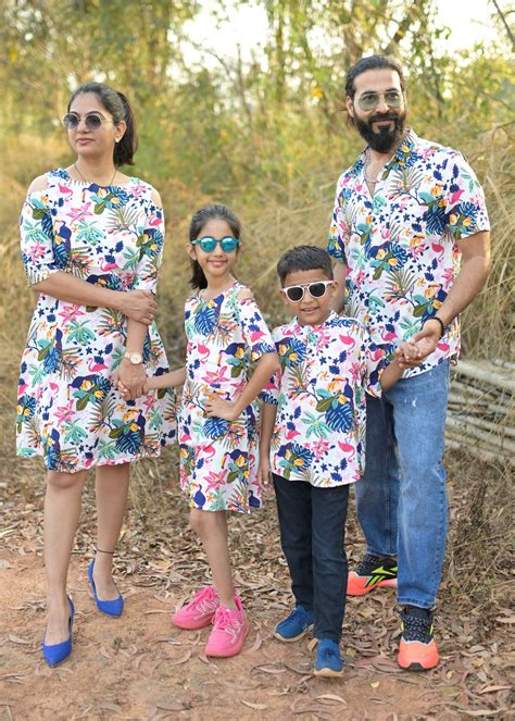 Rayon Family Matching Combo Dress
