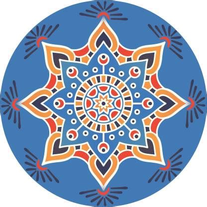 DR Design 43 cm rangoli floor sticker wall sticker festivel sticker20 ...