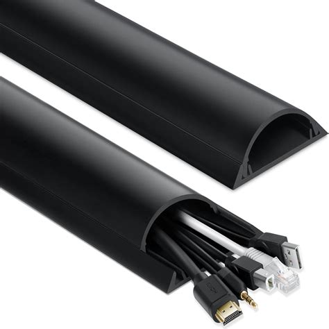 Buy 34in Cord Cover Floor, Large Capacity Floor Cable Cover, Hard PVC ...