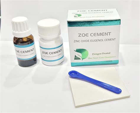 Zoe - Cemento Eugenol de óxido de zinc - Coronas, puentes : Amazon.com.mx: Herramientas y ...