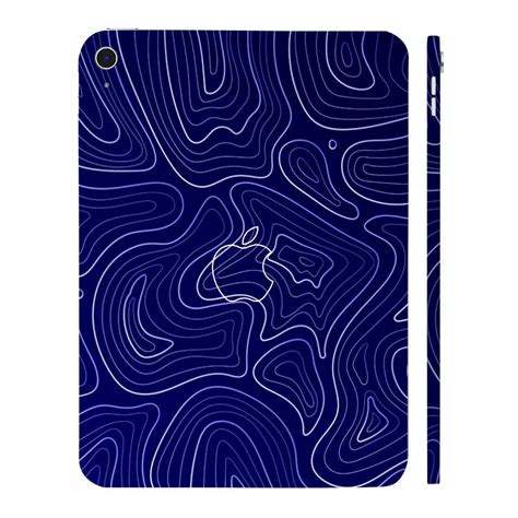 Apple iPad 11th Gen 2025 Deep Blue Contour Tablet Skins