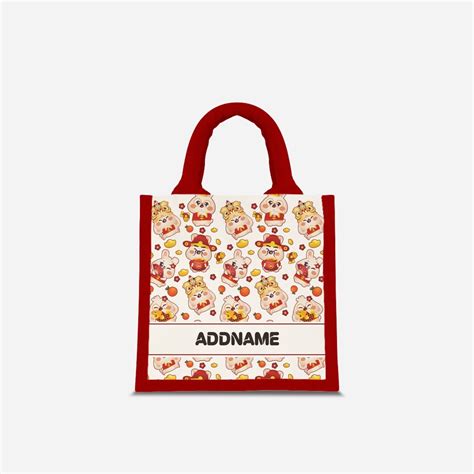 Rabbit Family - Red Jute Bag - China Wholesale Jute Bags $0.3 from Wenzhou Guanmin Import ...