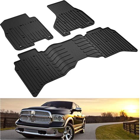 KIWI MASTER Floor Mats for 2013-2018 Dodge Ram 1500/2500/3500 Crew Cab ...