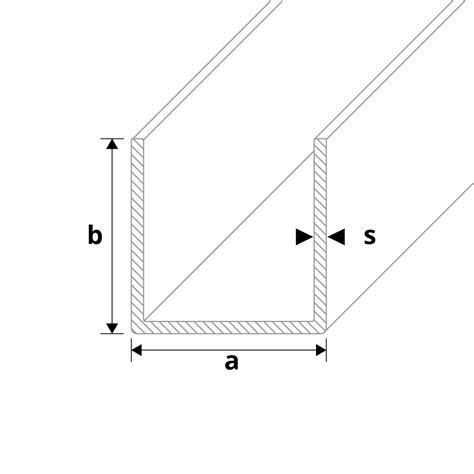 U-Profil aus Aluminium | pressblank | 40 x 140 x 40 x 3 mm