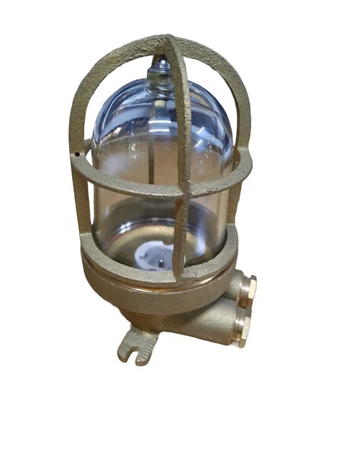 Marine U Glass fitting Light in Brass