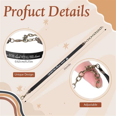 Buy Jeyiour 20 Pieces Bible Verse Bracelets Bulk Christian Leather ...