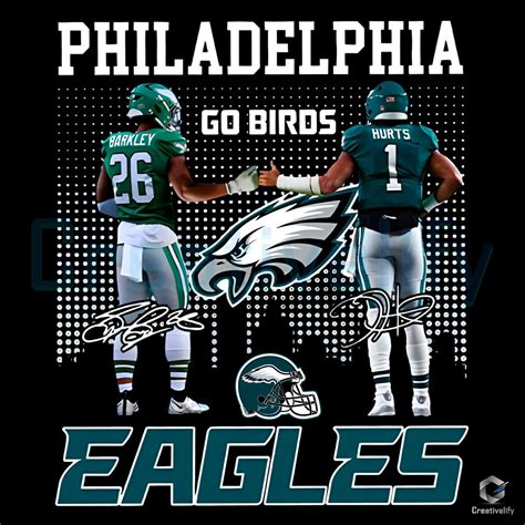 Barkley Hurts Philadelphia Eagles Go Birds Png - CreativeLify