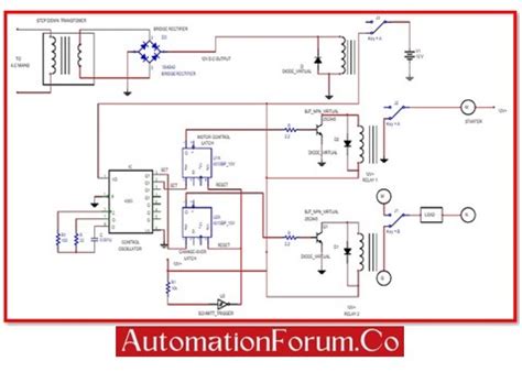 Automatic Change Over Switch Using Protues 的图像结果